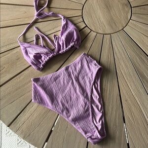 Frankies Bikinis Lavender Bikini Set